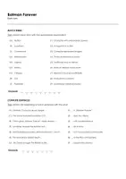 Aperçu - Feuilles d'exercices - Batman Forever (fiches de travail en anglais sur le film) - Page 1
