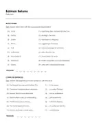 Aperçu - Feuilles d'exercices - Batman Returns (fiches de travail en anglais sur le film) - Page 1
