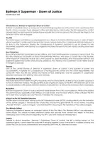 Aperçu - Feuilles d'exercices - Batman V Superman - Dawn of Justice (fiches de travail en anglais sur le film) - Page de couverture