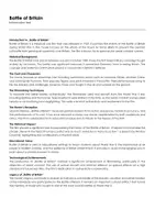 Aperçu - Feuilles d'exercices - Battle of Britain (fiches de travail en anglais sur le film) - Page de couverture
