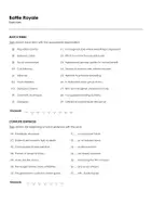 Aperçu - Feuilles d'exercices - Battle Royale (fiches de travail en anglais sur le film) - Page 1