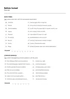 Aperçu - Feuilles d'exercices - Before Sunset (fiches de travail en anglais sur le film) - Page 1