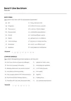 Aperçu - Feuilles d'exercices - Bend It Like Beckham (fiches de travail en anglais sur le film) - Page 1