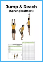Vorschau - Arbeitsblätter - Jump & Reach Test (Sprungkrafttest) - Deckblatt