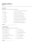 Aperçu - Feuilles d'exercices - Breakfast at Tiffany’s (fiches de travail en anglais sur le film) - Page 1