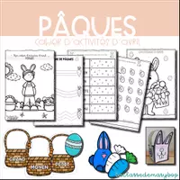 Aperçu - Jeux - Cahier d´activités - Avril - Pâques - Page de couverture