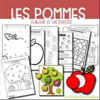 Aperçu - Feuilles d'exercices - Cahier d´activités de septembre - Les pommes - Page de couverture