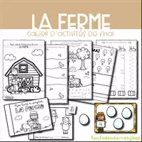 Aperçu - Jeux - Cahier d´activités - Mai - La ferme - Page de couverture