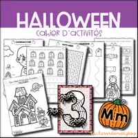 Aperçu - Feuilles d'exercices - Cahier d´activités - Octobre - Halloween - Page de couverture