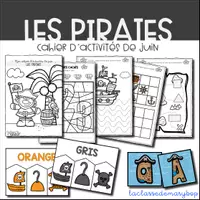 Aperçu - Feuilles d'exercices - Cahier d´activités - Juin - Les pirates - Page de couverture