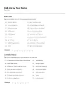 Aperçu - Feuilles d'exercices - Call Me by Your Name (fiches de travail en anglais sur le film) - Page 1