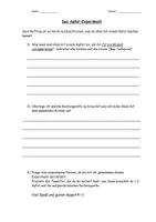 Vorschau - Arbeitsblätter - Das Apfel Experiment - Deckblatt