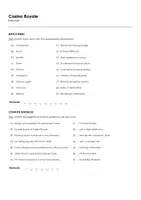 Aperçu - Matériel pour travaux manuels / dessin - Casino Royale (fiches de travail en anglais sur le film) - Page 1