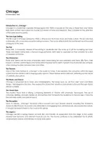 Aperçu - Feuilles d'exercices - Chicago (fiches de travail en anglais sur le film) - Page de couverture