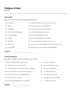 Aperçu - Feuilles d'exercices - Children of Men (fiches de travail en anglais sur le film) - Page 1
