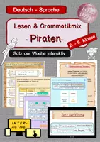 Vorschau - Stationenlernen - *INTERACTIVE-PAKET* - Satz des Tages / Satz der Woche - Rechtschreibung & Grammatik mit Schüttelsätzen - Seite 1