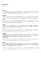 Aperçu - Matériel pour travaux manuels / dessin - Chocolat (fiches de travail en anglais sur le film) - Page de couverture