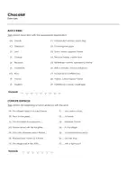 Aperçu - Matériel pour travaux manuels / dessin - Chocolat (fiches de travail en anglais sur le film) - Page 1