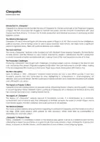 Aperçu - Feuilles d'exercices - Cleopatra (fiches de travail en anglais sur le film) - Page de couverture