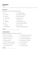 Aperçu - Feuilles d'exercices - Cleopatra (fiches de travail en anglais sur le film) - Page 1