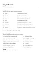 Aperçu - Feuilles d'exercices - Crazy Rich Asians (fiches de travail en anglais sur le film) - Page 1