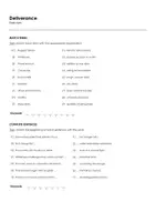 Aperçu - Feuilles d'exercices - Deliverance (fiches de travail en anglais sur le film) - Page 1