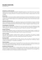 Aperçu - Matériel pour travaux manuels / dessin - Double Indemnity (fiches de travail en anglais sur le film) - Page de couverture