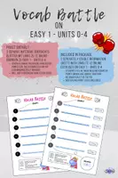 Vorschau - Arbeitsblätter - Vocab Battle - Online Vocab Exercises for Beginners - Deckblatt