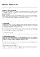 Aperçu - Feuilles d'exercices - Elizabeth - The Golden Age (fiches de travail en anglais sur le film) - Page de couverture