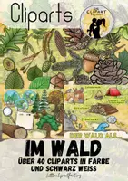 Vorschau - selbst erstellte Cliparts/Grafiken - XXL-Clipartpaket „Wald“ - Deckblatt