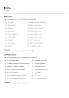 Aperçu - Feuilles d'exercices - Emma (fiches de travail en anglais sur le film) - Page 1