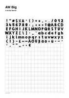 Vorschau - selbst erstellte Schriftarten - Schriftartenpaket "AW Big" und "AW Big Hollow" (komm. edukative Einzellizenz) - Seite 2