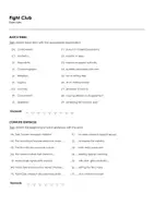 Aperçu - Préparation de séquence / Séquence complète - Fight Club (fiches de travail en anglais sur le film) - Page 1