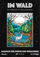 Vorschau - Arbeitsblätter - Im Wald ❤ Ausmalbilder (51 Malvorlagen) - Malbuch - Deckblatt