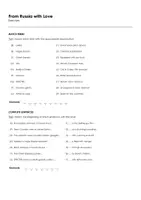 Aperçu - Feuilles d'exercices - From Russia with Love (fiches de travail en anglais sur le film) - Page 2
