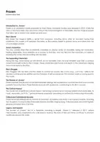 Aperçu - Feuilles d'exercices - Frozen (fiches de travail en anglais sur le film) - Page de couverture