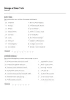 Aperçu - Feuilles d'exercices - Gangs of New York (fiches de travail en anglais sur le film) - Page 1