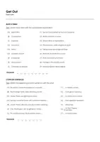 Aperçu - Feuilles d'exercices - Get Out (fiches de travail en anglais sur le film) - Page 1