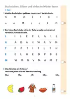Vorschau - Arbeitsblätter - Übungsheft mit Lesetests in Deutsch 1. Klasse - Seite 3