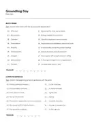Aperçu - Feuilles d'exercices - Groundhog Day (fiches de travail en anglais sur le film) - Page 1