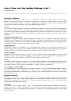 Aperçu - Feuilles d'exercices - Harry Potter and the Deathly Hallows – Part 1 (fiches de travail en anglais sur le film) - Page de couverture