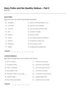 Aperçu - Feuilles d'exercices - Harry Potter and the Deathly Hallows – Part 2 (fiches de travail en anglais sur le film) - Page 1
