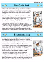 Vorschau - Stationenlernen - Koch - Wissenskartei - Berufe - Seite 1