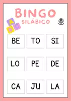 Vista previa - Refuerzo / NEE / Materiales de apoyo - BINGO SILÁBICO - página 2