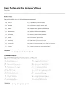 Aperçu - Feuilles d'exercices - Harry Potter and the Sorcerer's Stone (fiches de travail en anglais sur le film) - Page 1