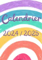 Aperçu - Outils du professeur - Calendrier Scolaire 2024 2025 - Page de couverture
