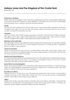Aperçu - Feuilles d'exercices - Indiana Jones And The Kingdom of The Crystal Skull (fiches de travail en anglais sur le film) - Page de couverture