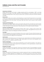 Aperçu - Feuilles d'exercices - Indiana Jones and the Last Crusade (fiches de travail en anglais sur le film) - Page de couverture