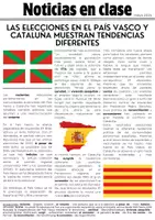 Aperçu - Feuilles d'exercices - L'actualité en classe - Élections en Catalogne et au Pays basque - Page 1