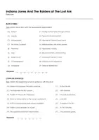 Aperçu - Feuilles d'exercices - Indiana Jones And The Raiders of The Lost Ark (fiches de travail en anglais sur le film) - Page 1